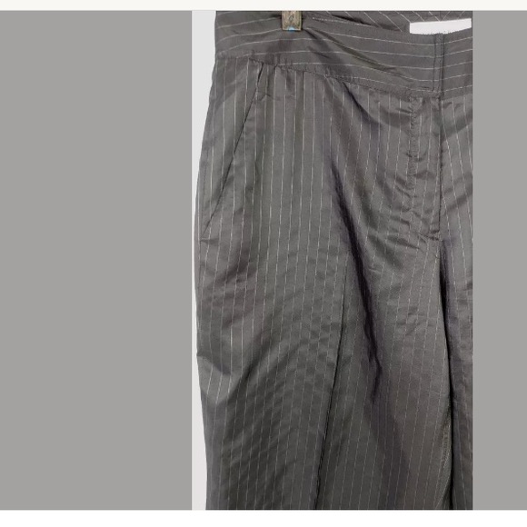Calvin Klein Silk Rayon Pinstripe Pants 8 - Picture 4 of 8